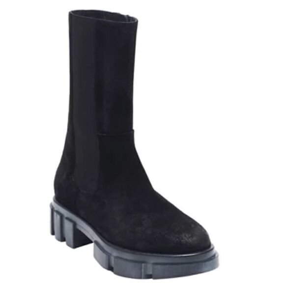 NEW Free People Chelsea Boots suede black 7 - Picture 1 of 11